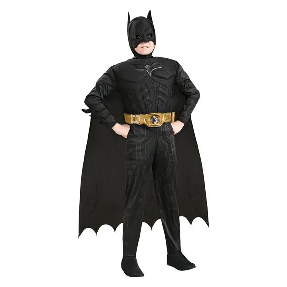 DC Batman The Dark Knight Rises: Batman Halloween Costume Rubies Boy's L 10-12 - Picture 1 of 9